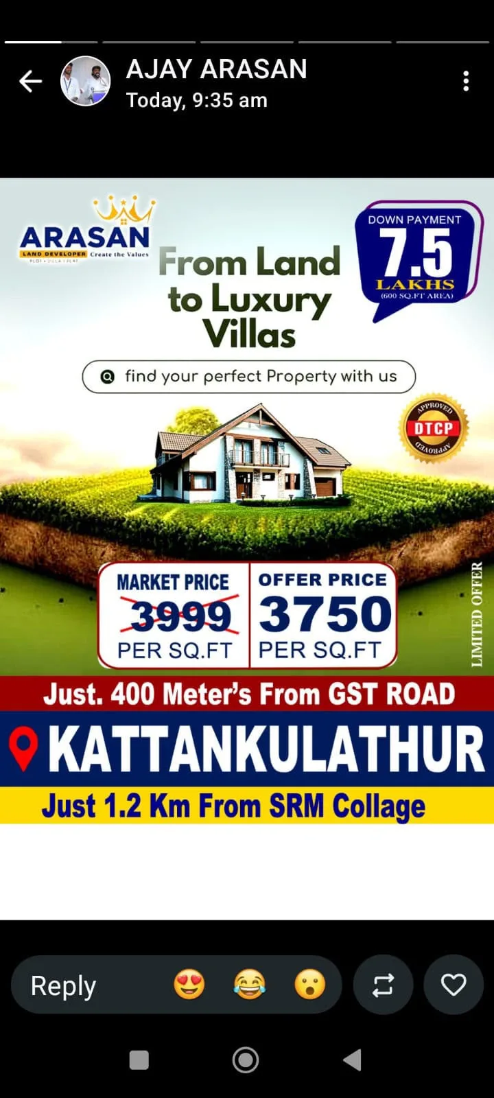 Arasan Villa Plots – Kattankulathur — photo 1