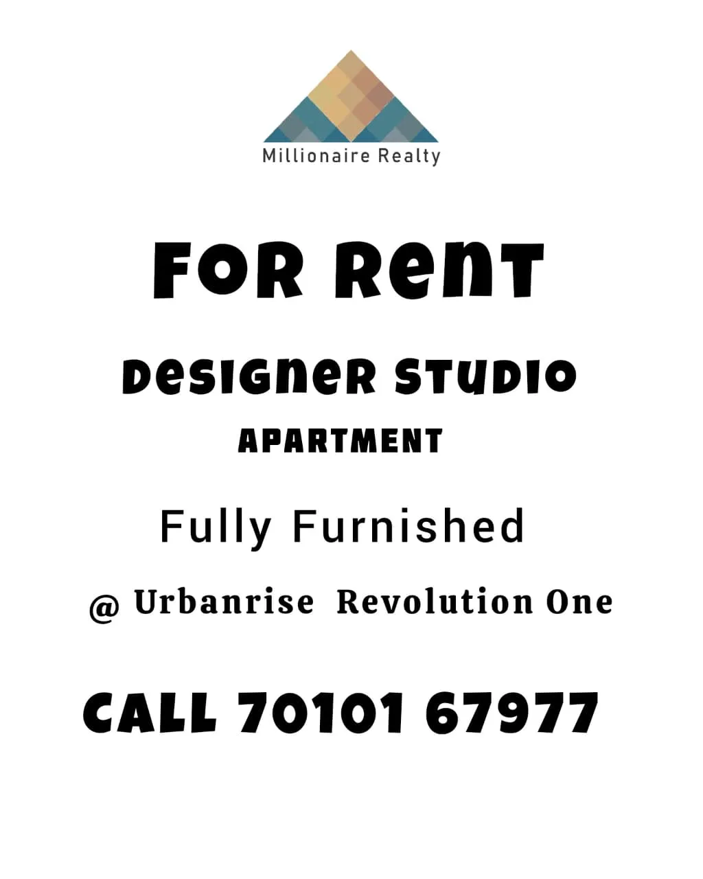 Urbanrise Revolution One – Designer Studio (Rent) — photo 1